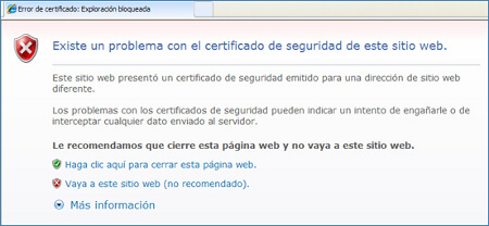 Captura d'avís d'Internet Firefox